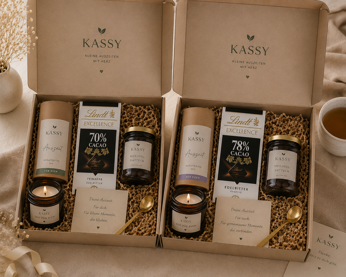 KASSY Duo Ritual – zusätzliche Produktansicht mit Ritualboxen und Inhalten