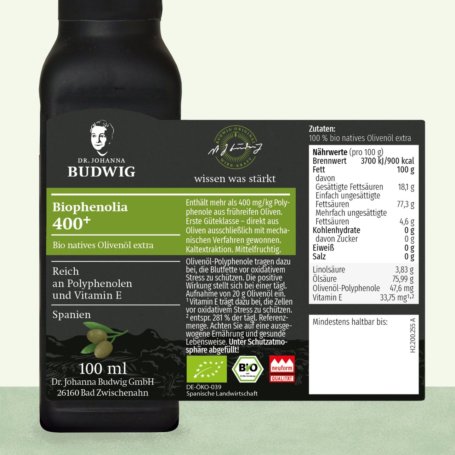 Olivenöl Biophenolia 400+ (100 ml)