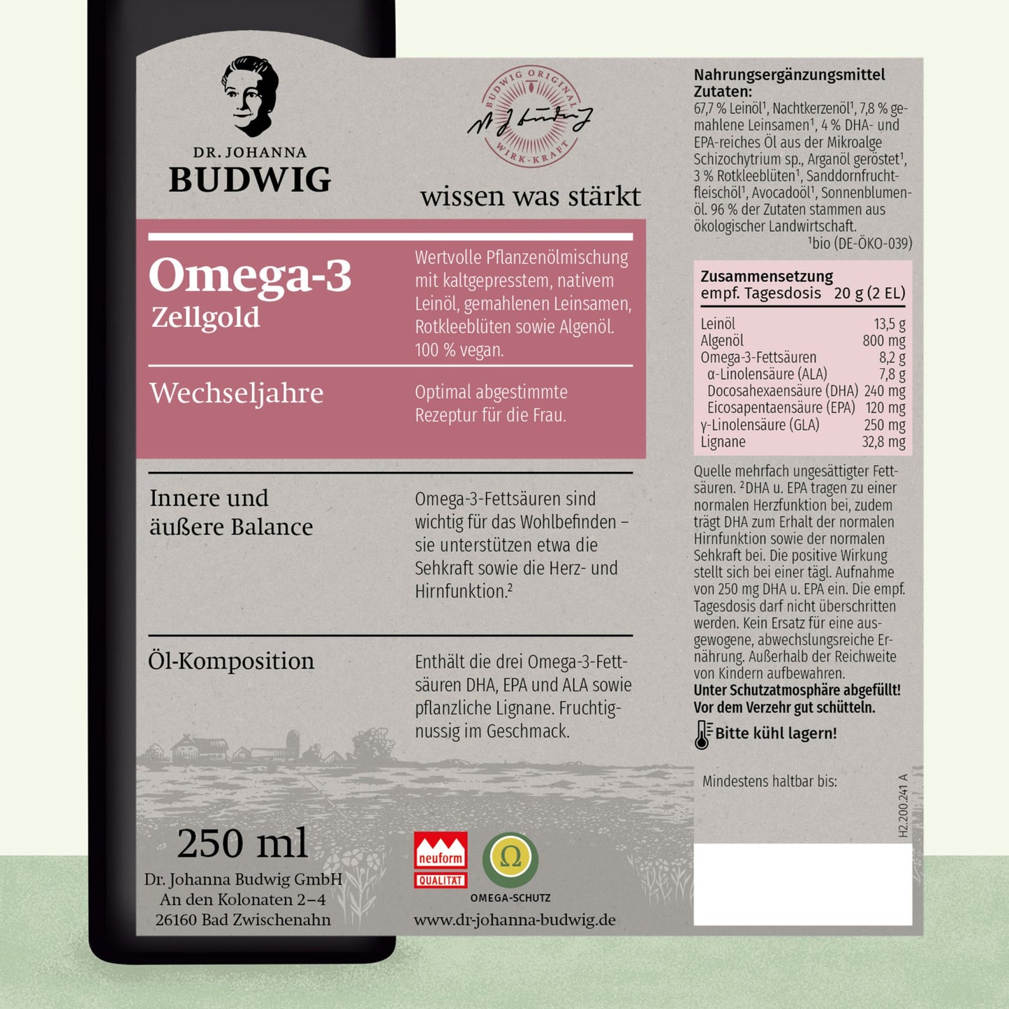 Omega-3 Zellgold Wechseljahre